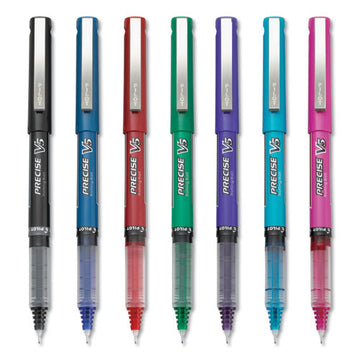 Pilot® Precise V5 Roller Ball Pen, Stick, Extra-fine 0.5 Mm, Assorted Ink And Barrel Colors, 7-pack freeshipping - TVN Wholesale